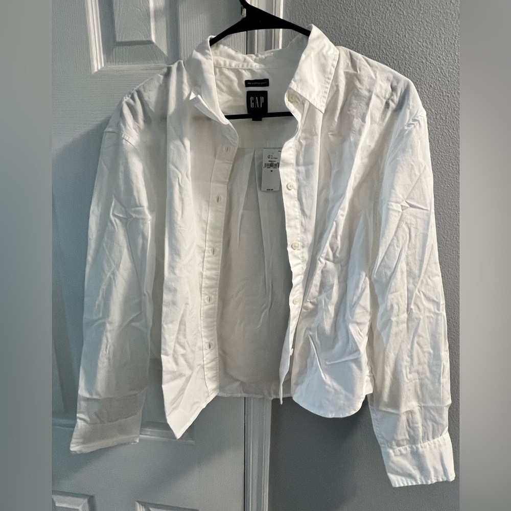 Gap cropped oxford shirt